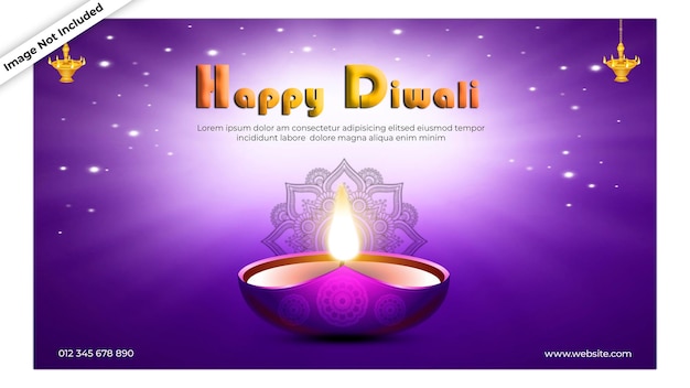 Postagens gratuitas do instagram da celebração do Diwali em PSD