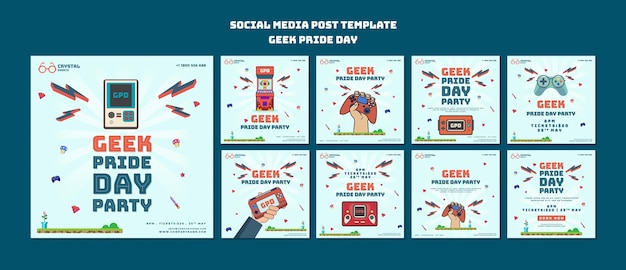 Postagens nas redes sociais do Dia do Orgulho Geek