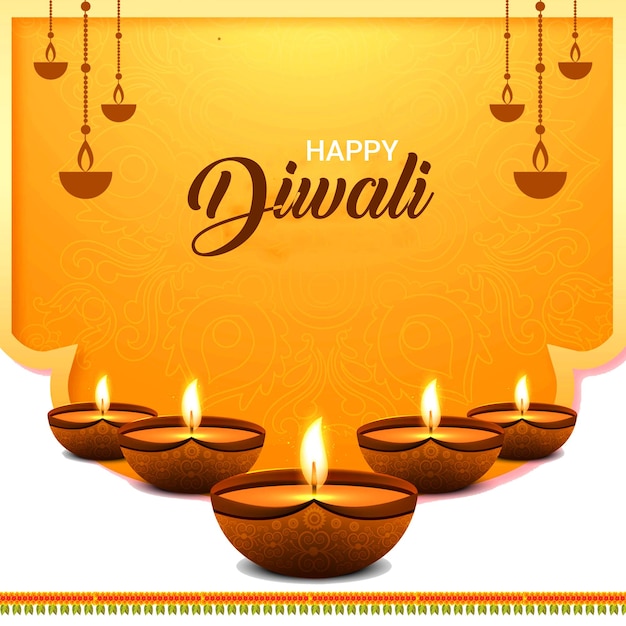 Poste de mídia social criativo de feliz Diwali