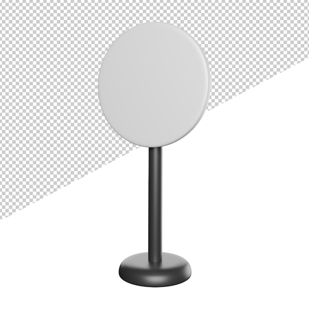 Un poste negro con un letrero blanco con un fondo negro.