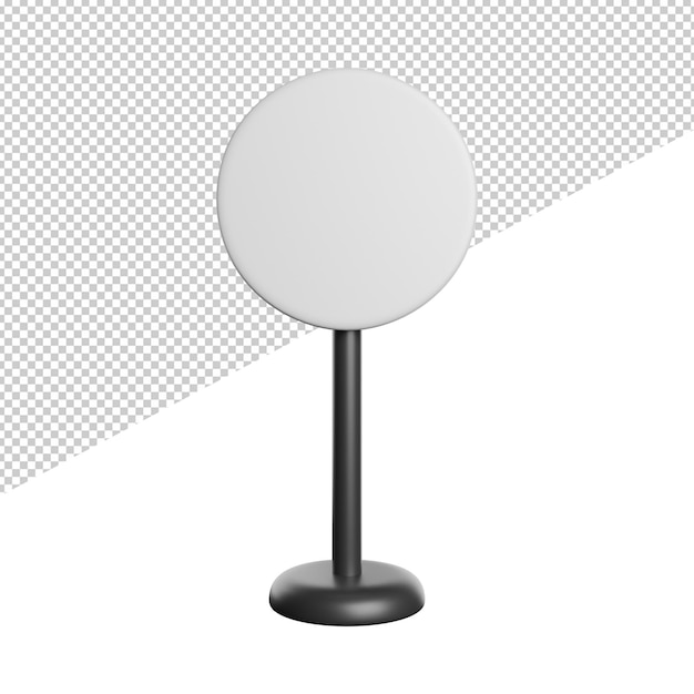 Un poste negro con un letrero blanco con un poste negro que dice un letrero.