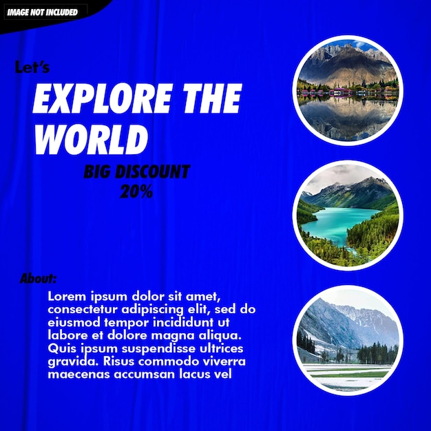 poste de voyage et bannières pour tout le monde