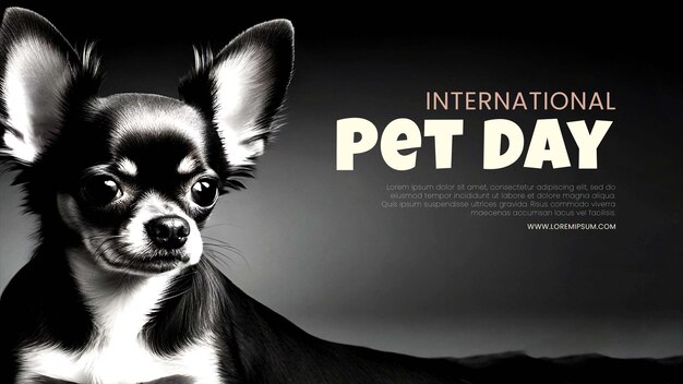 Poster Chihuahua Hintergrund Balk