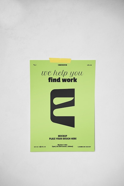 Poster con modello di nastro