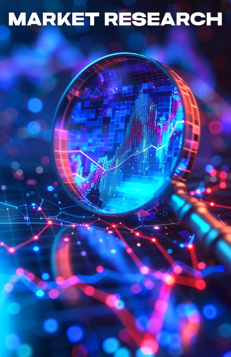 PSD a poster para el concepto de investigación de mercado empresarial