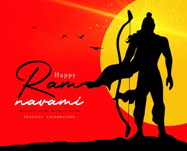 PSD poster creativo di ram navami