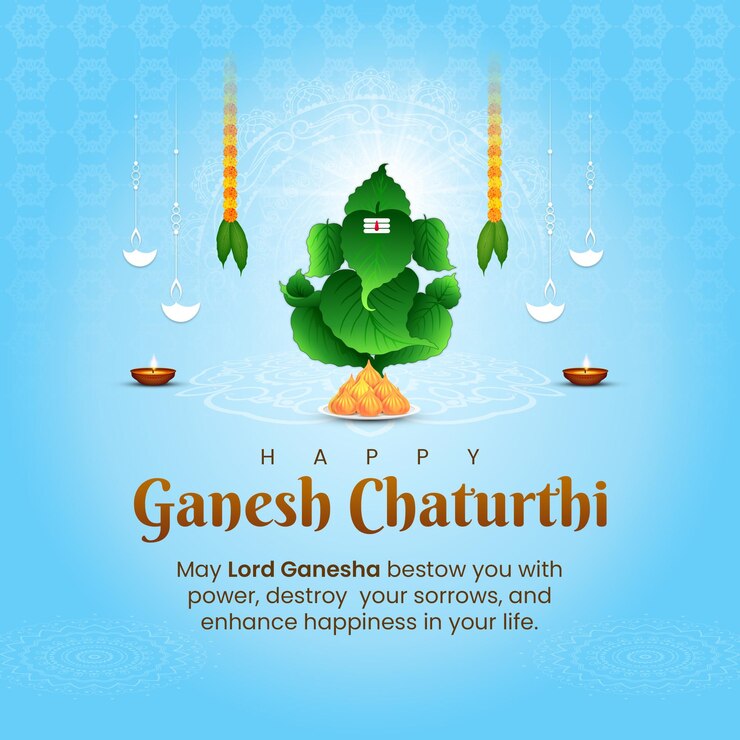 El póster creativo de Ganesh Chaturthi
