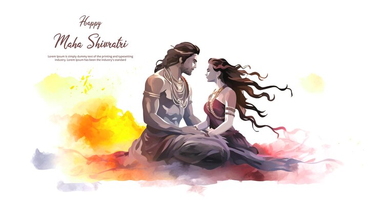 PSD el póster creativo de maha shivratri ilustración