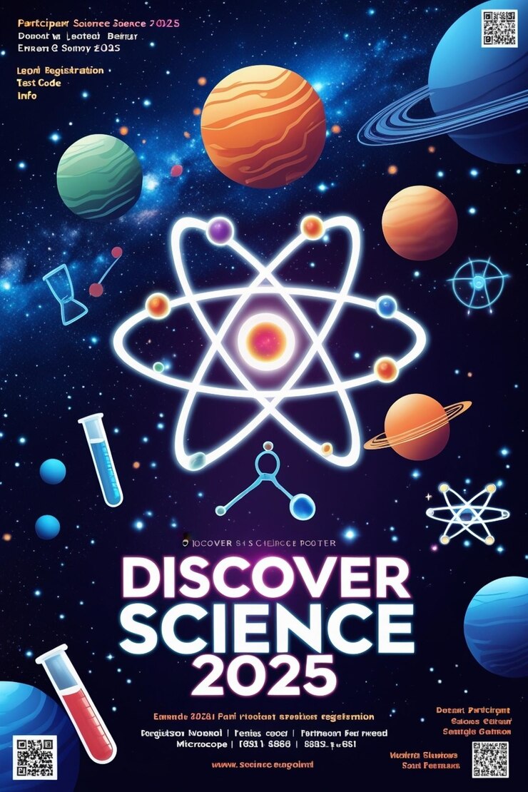 PSD poster da feira da ciência