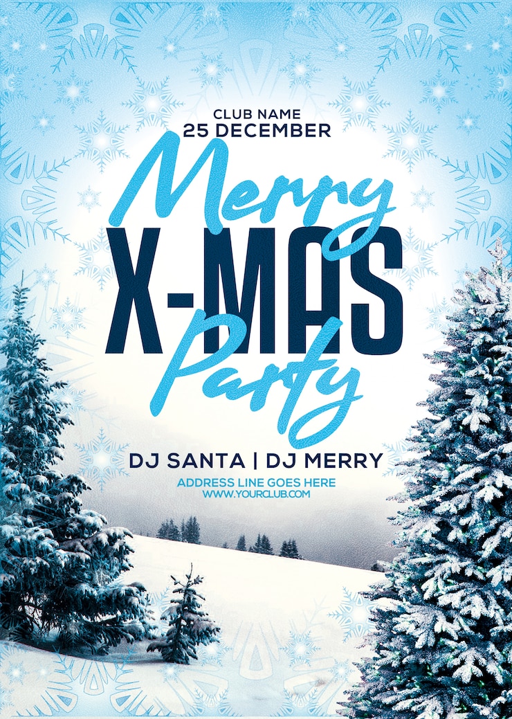 PSD poster da festa de natal
