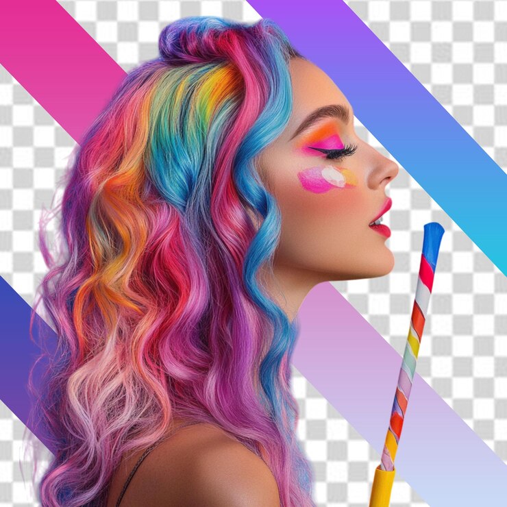 PSD poster de design plano colorido de estúdio criativo feito à mão para crianças