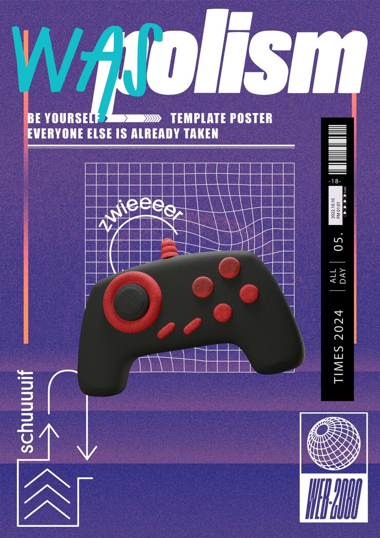 PSD poster de tendência urbana com textura granulada.