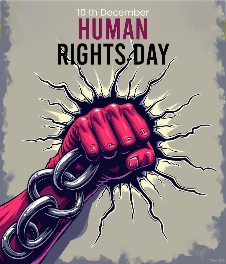 PSD poster della giornata internazionale dei diritti umani del psd 10 dicembre
