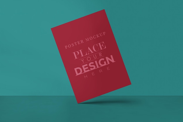 PSD poster-design-modell für die bildergalerie, das ausstellungs- und präsentationsdesign