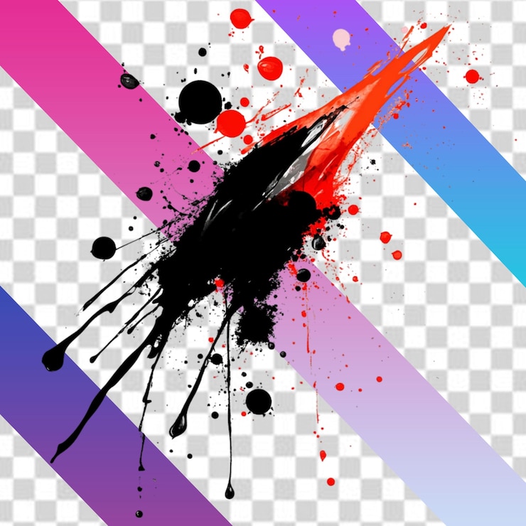 PSD poster di design piatto colorato di uno studio creativo fatto a mano per bambini