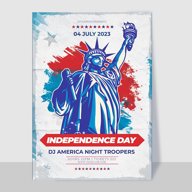 PSD poster do dia da independência