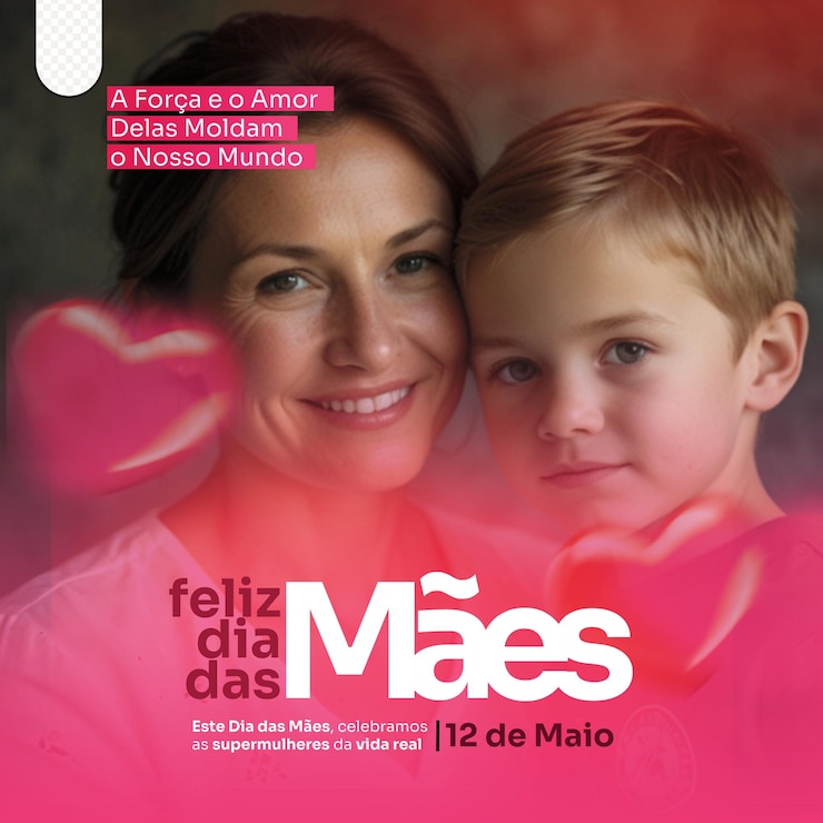 PSD poster do dia das mais