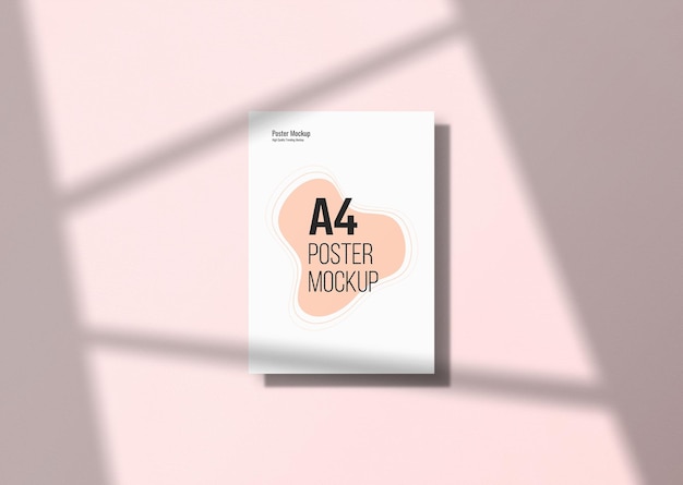 Poster Flyer Mockup Com Sombra