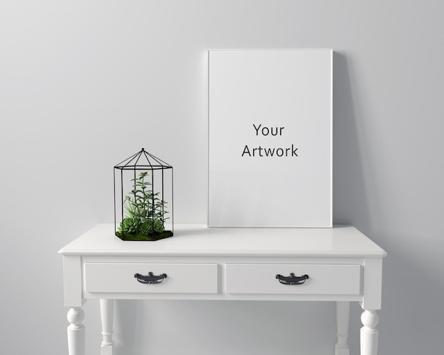 PSD poster frame mockup