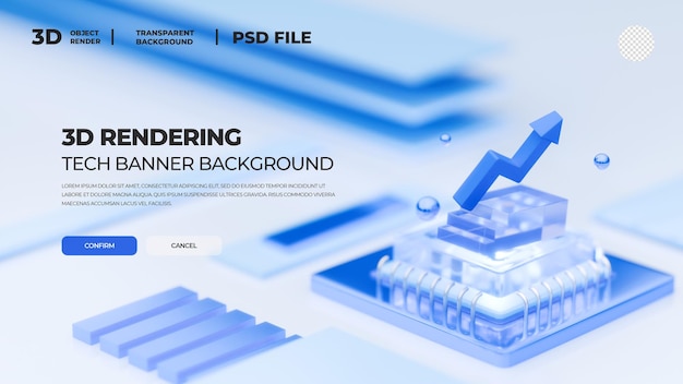 Poster für die 3D-Modell-Rendering-Technologie