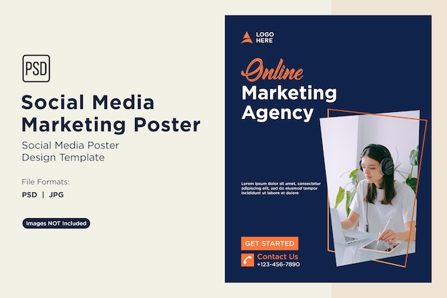 Poster für eine digitale Marketingagentur
