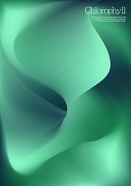 Poster gráfico abstrato com gradiente de cores