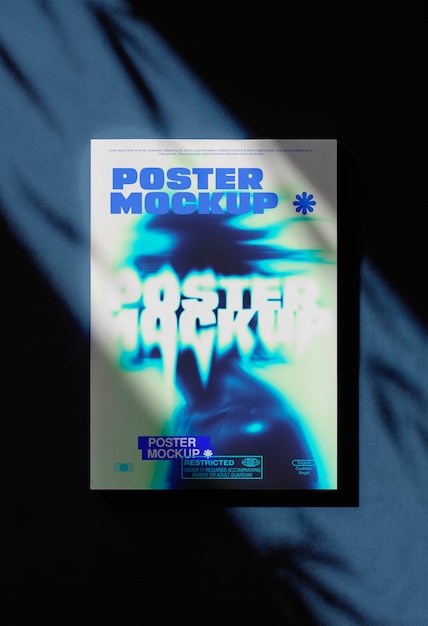 Poster in leichter Mockup