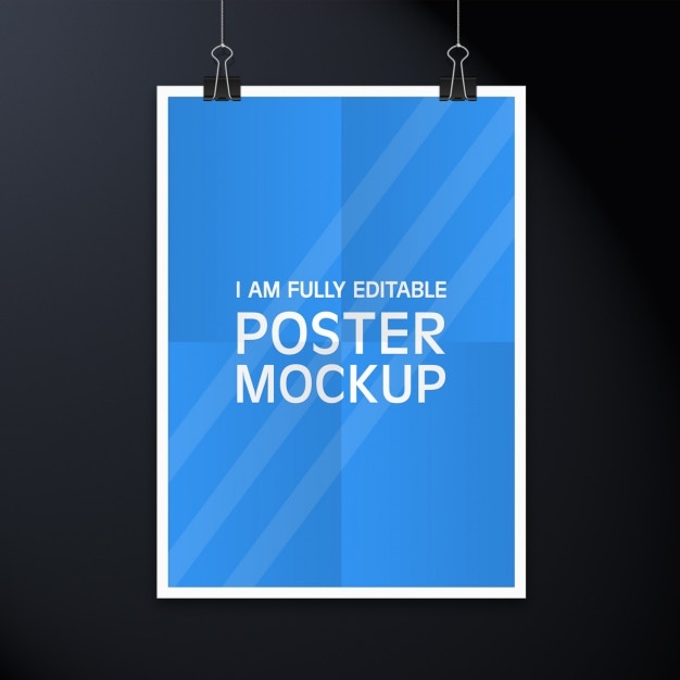 PSD poster mock up di progettazione