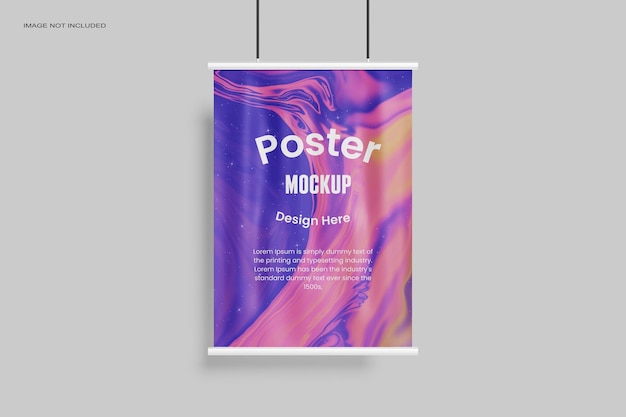 PSD poster mockup