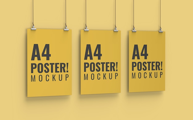 Poster Modell links Ansicht A4 Größe