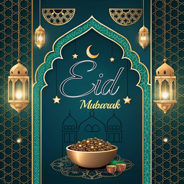 Poster per la celebrazione di Eid Mubarak
