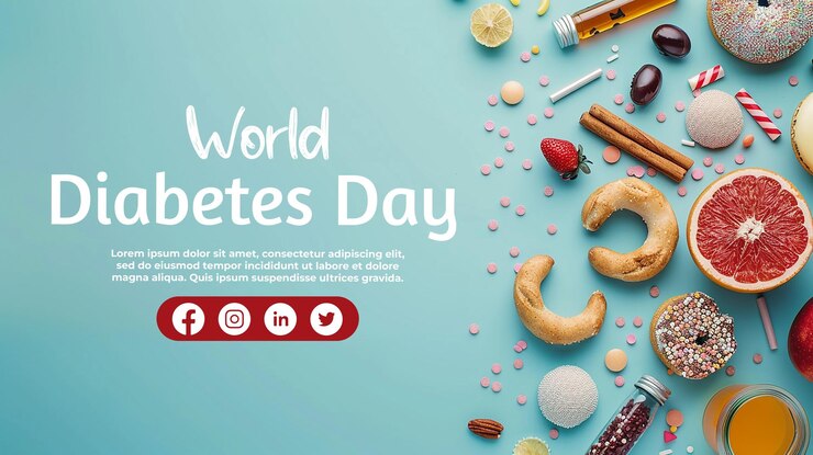 PSD poster per la giornata mondiale del diabete