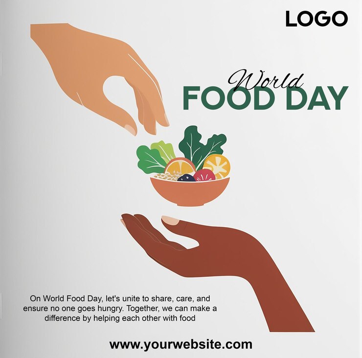 PSD poster de psd para el día mundial de la alimentación