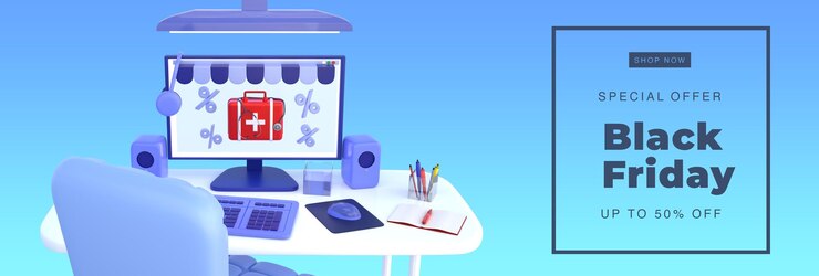 PSD poster de psd con una venta en fondo aislado ilustración de renderizado 3d