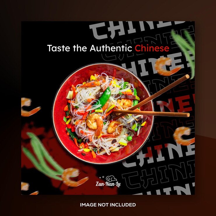 Poster del restaurante de sushi PSD volante del menú de comida con foto cuadrada banner o post en las redes sociales