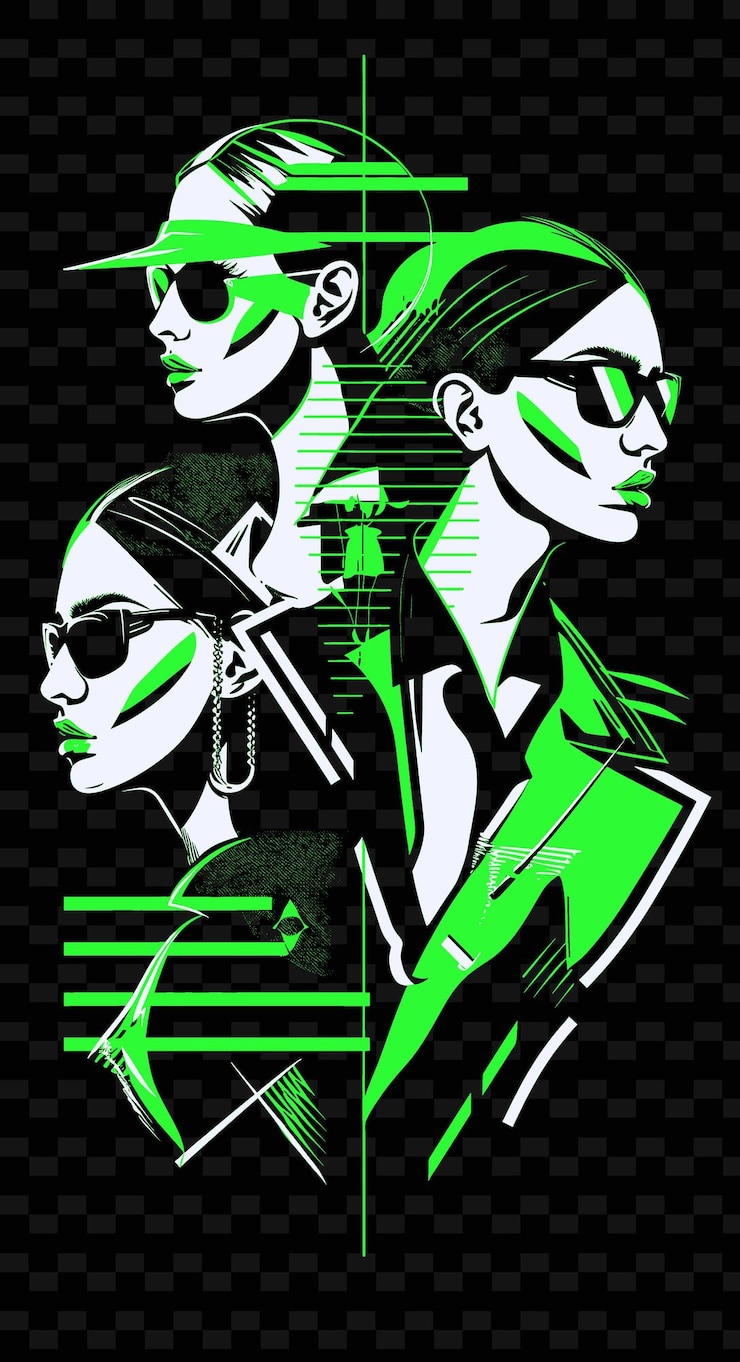PSD poster temático de moda con modelos y diseñadores impresión elegante e ilustración creativa diseños de ideas