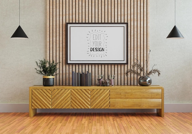 Posterrahmen im Wohnzimmer