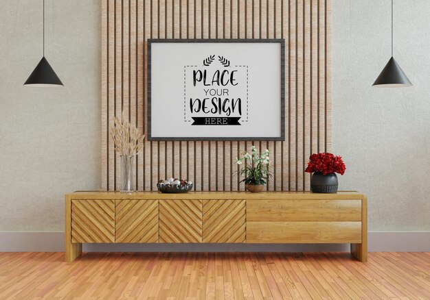 Posterrahmen im Wohnzimmer