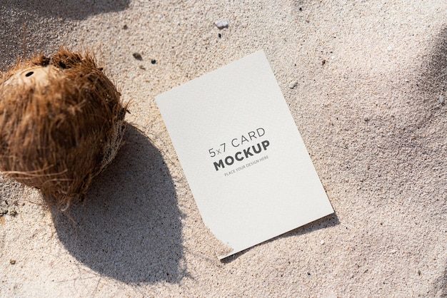 Postkarte 5x7 tropisches Mockup