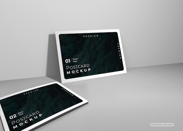 Postkarte mockup design rendering design