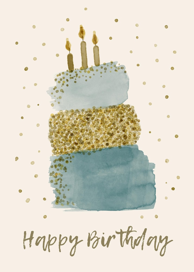 PSD postkarten aquarellkuchen 1
