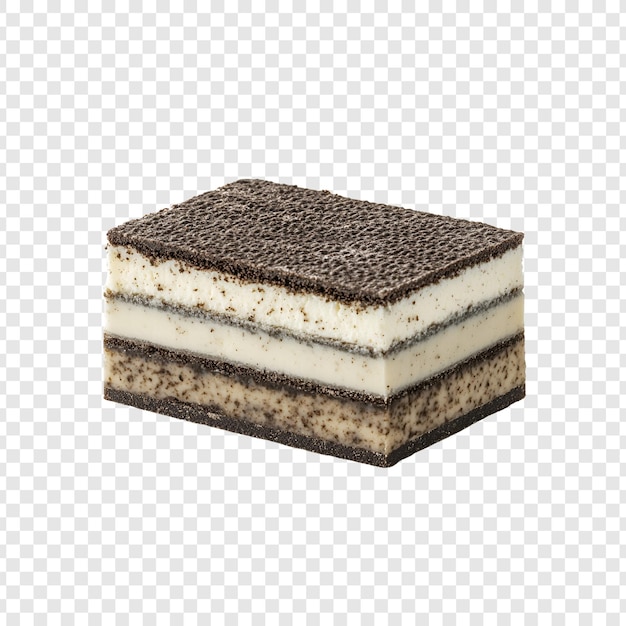 postre aislado en transparente