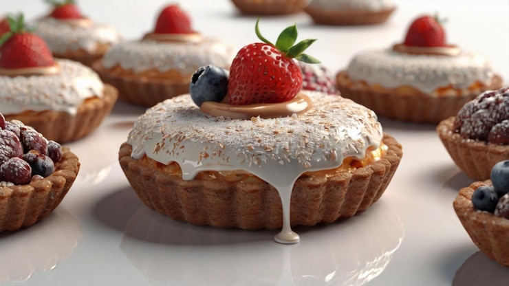 PSD postre con fondo transparente