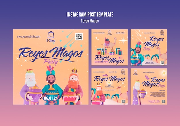 PSD posts no instagram da celebração de reyes magos