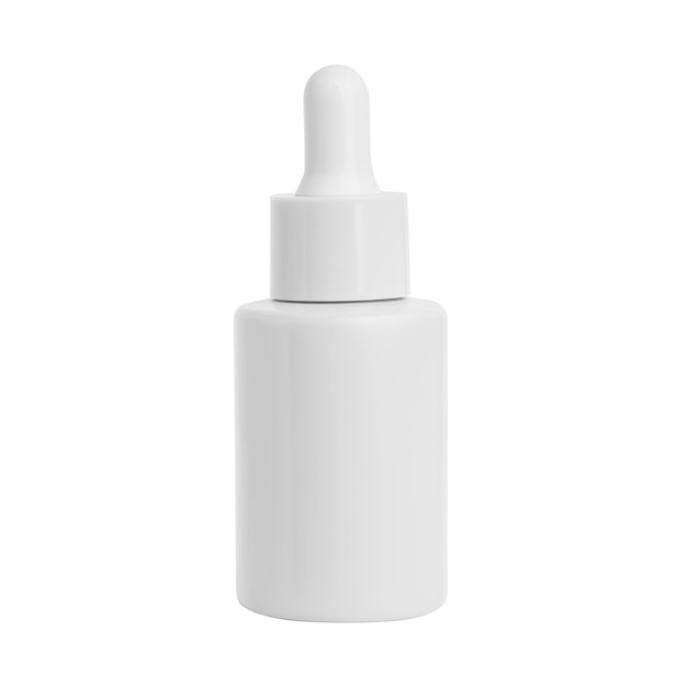 PSD pot cosmétique gris sur fond blanc