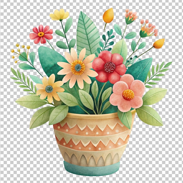 PSD pot de fleurs en png