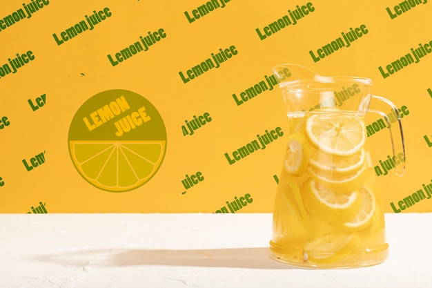 Pot de limonade classique avec maquette