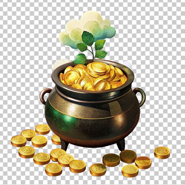 PSD un pot de pièces d'or