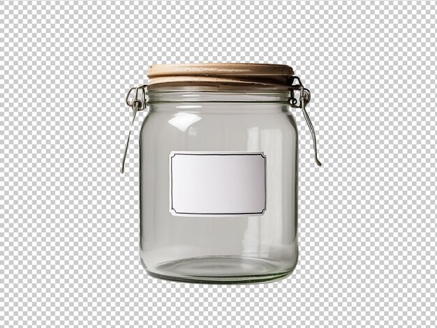 pot vide pour la conserve et la conservation Vector Illustration isolée sur un fond transparent