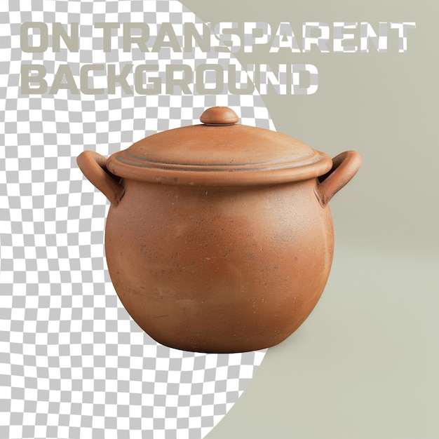 PSD a pot with the words  no transpart  on it